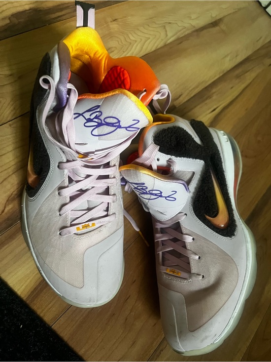 Nike Other - Nike LeBron 9 Low-Top Sneakers in Light Pink & Orange Accents